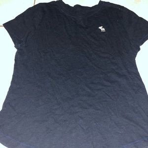 Abercrombie Kids Plain Navy Blue Tee